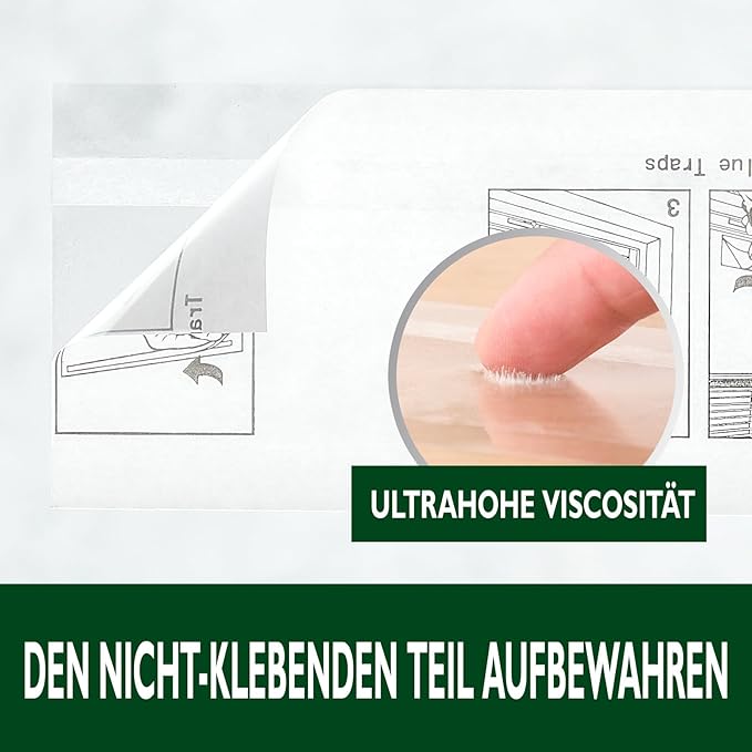 Garsum Window Fly Traps Indoor, 24 Pices Fly Paper Bug Sticky Strips, House Fly Killer Window Decal Non-Toxic,4 Piece per Pack Total