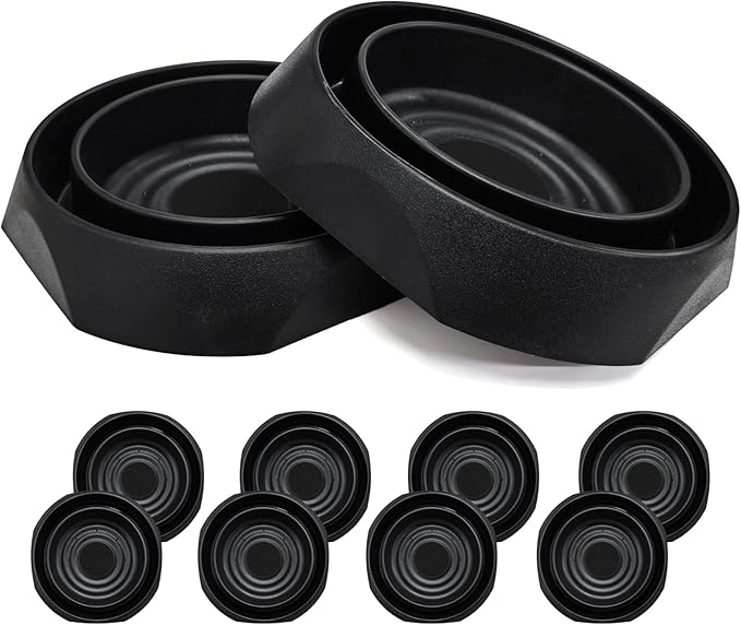 Bed Bug Interceptors | Bed Bug Interceptor Traps | Insect Trap, Monitor, and Detector for Bed Legs with Anti Skid Pads Included (Black - 8 Pcs)