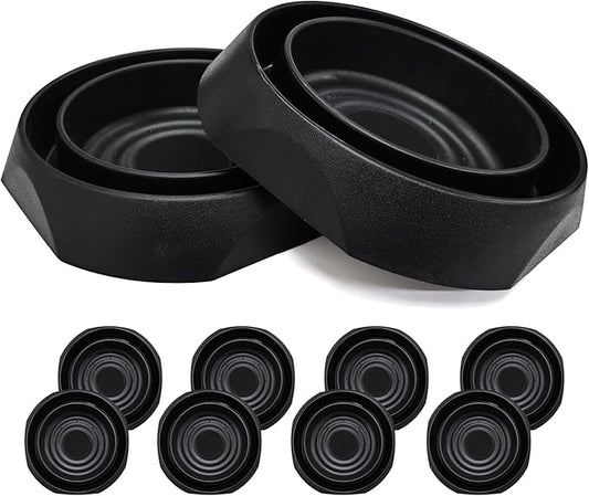 Bed Bug Interceptors | Bed Bug Interceptor Traps | Insect Trap, Monitor, and Detector for Bed Legs with Anti Skid Pads Included (Black - 8 Pcs)