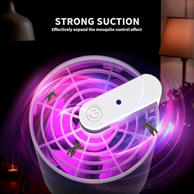 NEXLY MK029 Bug Zapper Trap Indoor Mosquito Zapper Mosquito Killer Fly Traps Flying Insects Zappers Indoor Home UVA Zapper for Bedroom, Livingroom,Studyroom