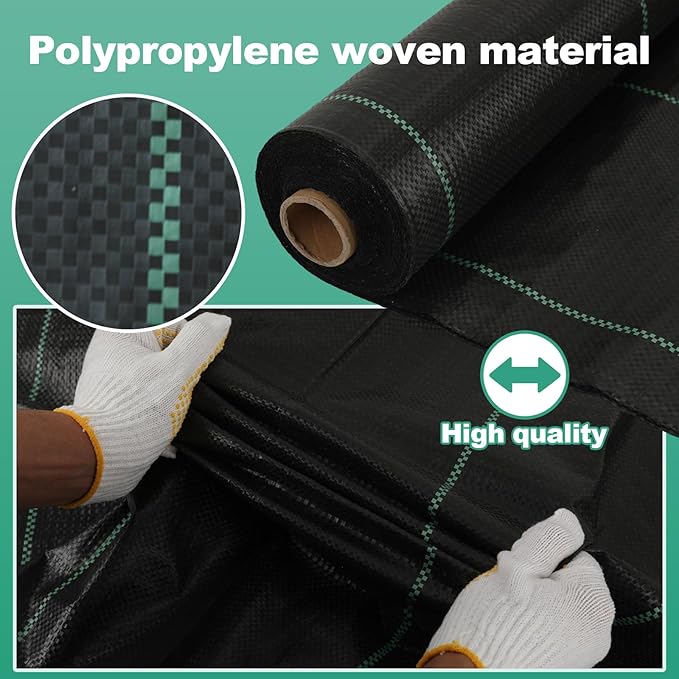 4ft*300ft Landscape Fabric,Weed Barrier Fabric,3.2oz Heavy Duty Weed Blocker Fabric,Weed Contorl for Underlayment,Gardening Weed Mat-Durable,Easy Installation