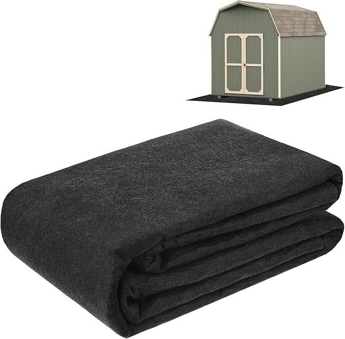 Outdoor Storage Shed Mat, 7x8.2 FT Waterproof Small Shed Flooring Mat for Patio Furniture Floor Protecting from Wear/Liquid/Dust/Oil, Non-Slip Carport Pad [Grey]