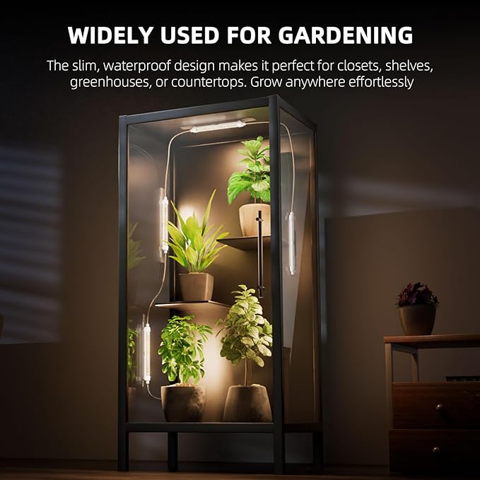 Spider Farmer Glow30 LED Grow Lights Kits, Sunlike Full Spectrum Integrated Plant Waterproof Growing Lamp Supplemental Bars for Grow Tent Indoor Greenhouse Plant Seedling Veg Flower, 4-Pack