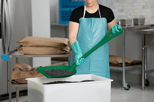 SPARTA 41077EC09 Plastic Sanitary Shovel, Food Safe Plastic Shovel For Commerical Kitchens, 14 Inches, Green