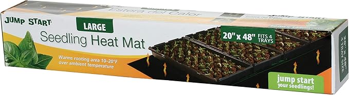 Hydrofarm Jump Start MT10009, 107 Watt UL Certified Seedling, 48"x20" Heat Mat, Jumpstart
