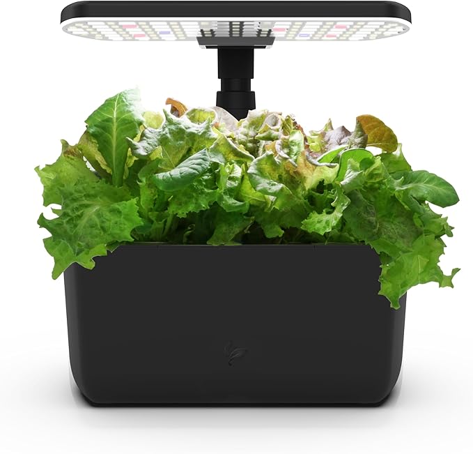 AeroGarden Harvest 2.0, Indoor Garden Hydroponic System with LED Grow Light, Holds up to 6 AeroGarden Pods, Black