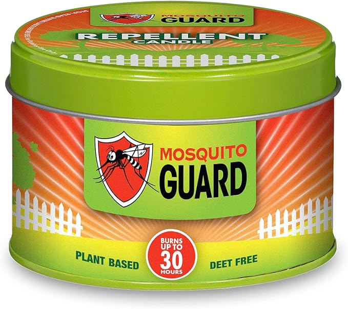 Mosquito Guard 12oz Mosquito Repellent Outdoor Patio Candle - Burns 35 Hours - Citronella Candles Outdoor Mosquito Repellent Indoors - Natural Mosquito Candles for Outside - Bug Repellent Candle