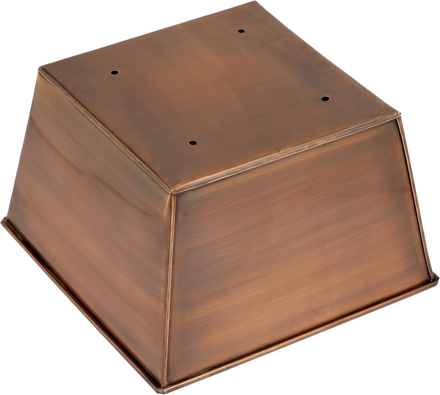 H Potter Tall Planter with Tray Large Outdoor Planters Stainless Steel Antique Copper Flower Pots Decorative Indoor Metal Garden Urn Pot Plant Porch Patio Entryway Hallway