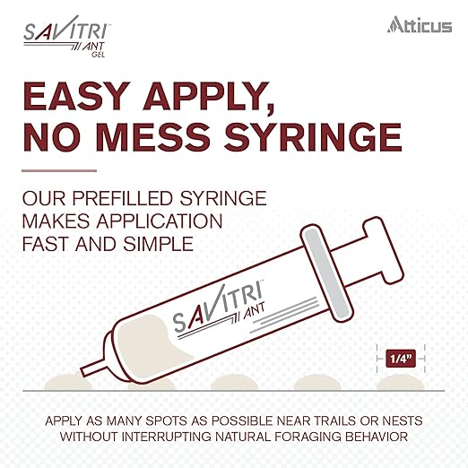 Atticus Savitri Ant Gel Bait (4 x 30 Grams) - Indoor and Outdoor Use - Indoxacarb Ant Killer