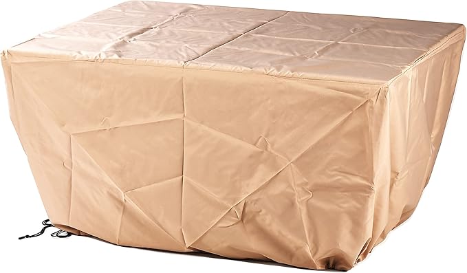 Oakland Living Black Aluminum Patio Fire Table Set with Deep Seating Sofa with Cushion and Two Club Chairs with Blue Cushions