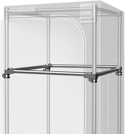 AC Infinity Heavy-Duty Grow Tent Mounting Bars 3x3', High Airflow CFM Kit Prevents Walls from Sucking in, Trellis and Supplemental Lights Mounting for All 3x3 Indoor Grow Tents