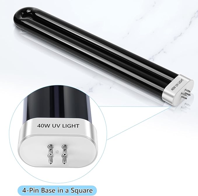 Bug Zapper Replacement Bulbs, 40w Black Light Bulb Compatible with Black Flag Bug Zapper Model BZ-40DX, BZ-40MAX, and BZ-40BLK (1)