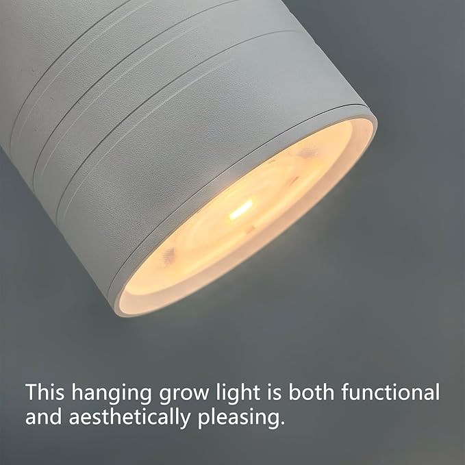 Hanging Plant Grow Light Full Spectrum Warm White Color with Timer Ceiling Decorative Grow Lamp for Indoor Plants