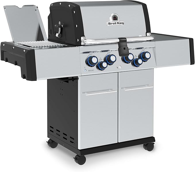 Broil King 956947 Regal S 490 Pro IR Natural Gas Grill, 5-Burner, Stainless Steel