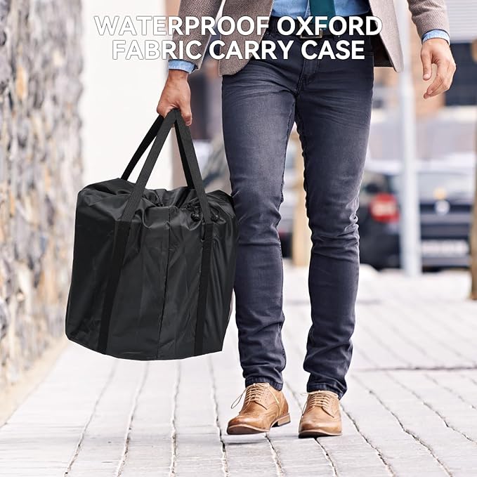 16 inch Smokeless Firepit, Portable Smokeless Stove Fire Pit with Removable Ash Pan for Outside,Stainless Steel Fire Pit with Carry Bag for Camping Backyard Patio Garden Picnic