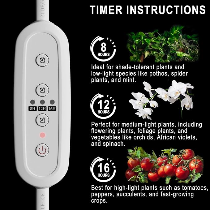 CusomikT8 T5 LED Grow Light Strips 2ft 60W(6x10W, 500W Equivalent) Full Spectrum, IP65 Waterproof Indoor Outdoor Plant Grow Lights for Greenhouse Shelves Wired Timing Switch, Plug Play 6-Pack