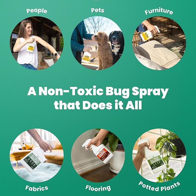 Cedarcide All-Purpose Bug Spray | Kill and Control Mosquitos, Fleas, Ticks, Ants | Made with Natural Essential Oils | Use on People, Pets & Kids (Cedarwood, Pint (16 Oz.))