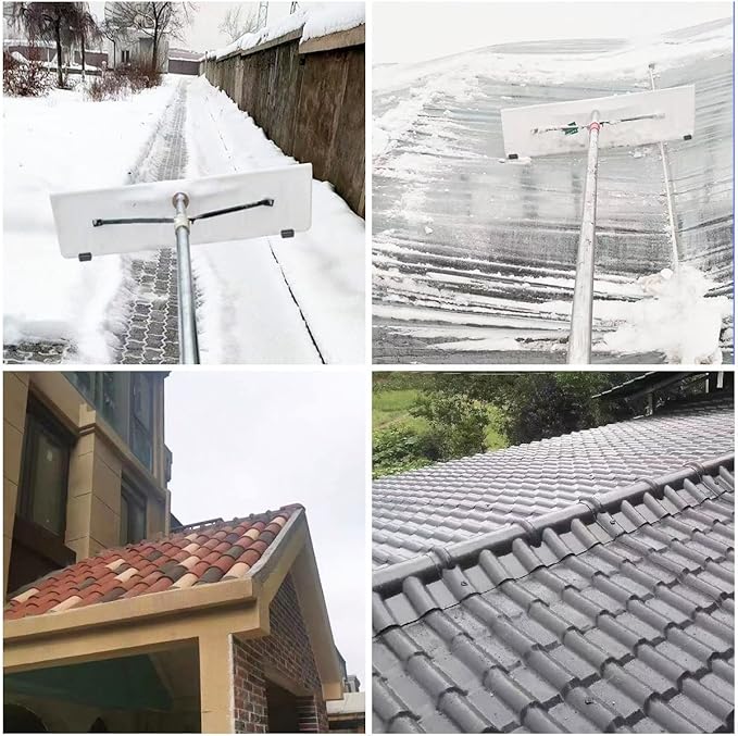 4PCS Roof Snow Rake Replacement Wheels for Shingle Saver Roof Rakes Snow Rake Wheel Replacement Wheels Snow Rakes Accessory, Black