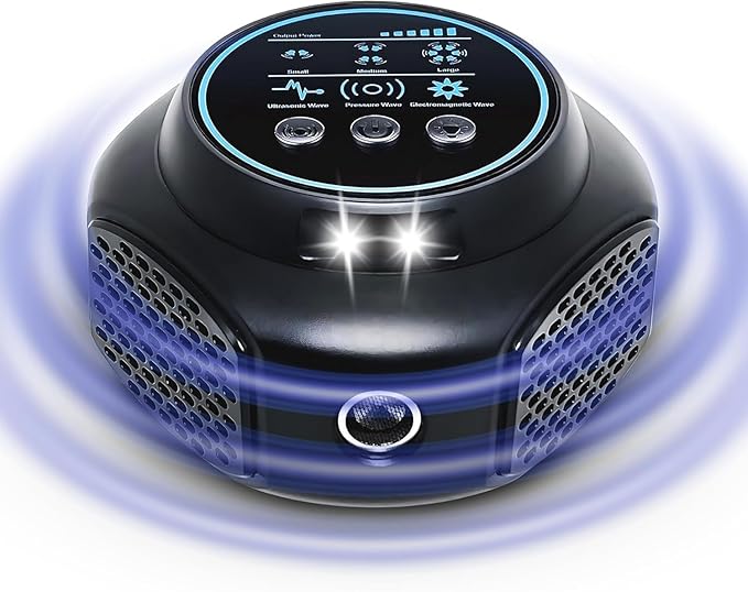 Ultrasonic Mouse Repellent Plug in – 360° LED Rodent Deterrent Device, Electronic Indoor Pest Repeller for Mice Rats Squirrels, No Touch Solution for House Attic Garage RV