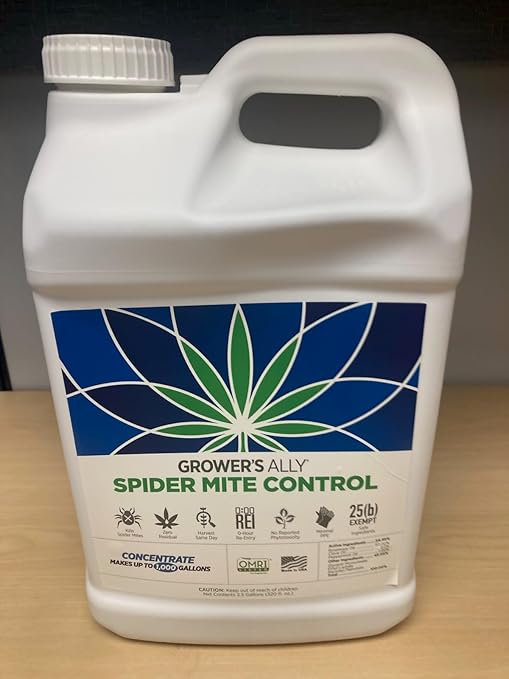 Grower's Ally Spider Mite Control Concentrate 2.5 gal | Natural Spider Mite & Insect Killer with Rosemary Oil - Trusted by Cultivators for Indoor and Outdoor Use