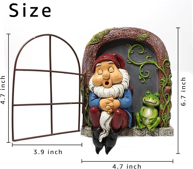 Outdoor Garden Statues, Resin Gnome Tree Hugger, Durable Outdoor Decor, Whimsical Yard Sculpture, Garden Peeker Yard Art, Waterproof & Handcrafted, Unique Garden Ornament Gift