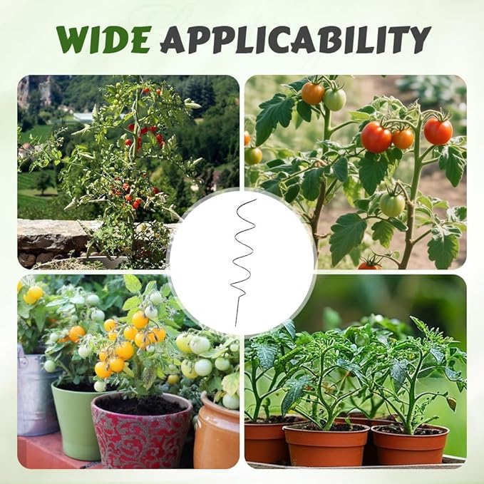 Tomato Twist Stake, Tomato Twist, Twisted Tomato Stakes, Spiral Tomato Stakes, Climbing Plant Stake Tower Plant Supports (6PCS)