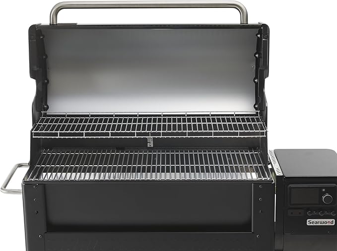 Weber Searwood XL 600 Wood Pellet Smoker Grill with Wi-Fi and Bluetooth Connectivity, 36 Inches, Black