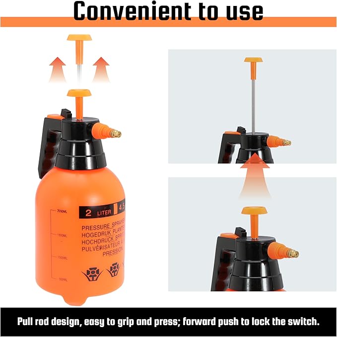 2L (0.5 Gallon) Handheld ULV Fogger Machine, Portable Fogger Sprayer Machine Hand Held Atomizer Ultra Low Volume Sprayer for Home Indoor and Outdoor Use