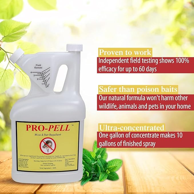 One Gallon Jug Rodent Repellent Makes 10 Gallons