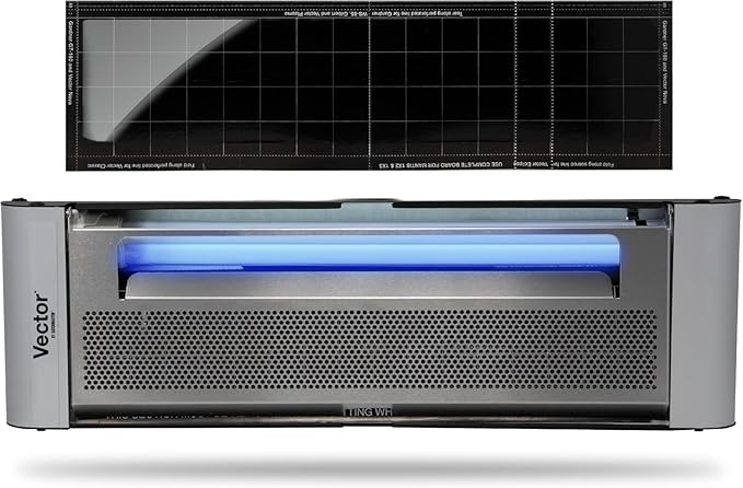 Catchmaster Vector Plasma One Trap, Compact UV Light Fly Traps for Home, Gnat Traps for House Indoor, Shatterproof Bulbs, UV Lamp Insect Killer, Silent Bug Light for Deli, Bars, Kitchen & Trash Rooms