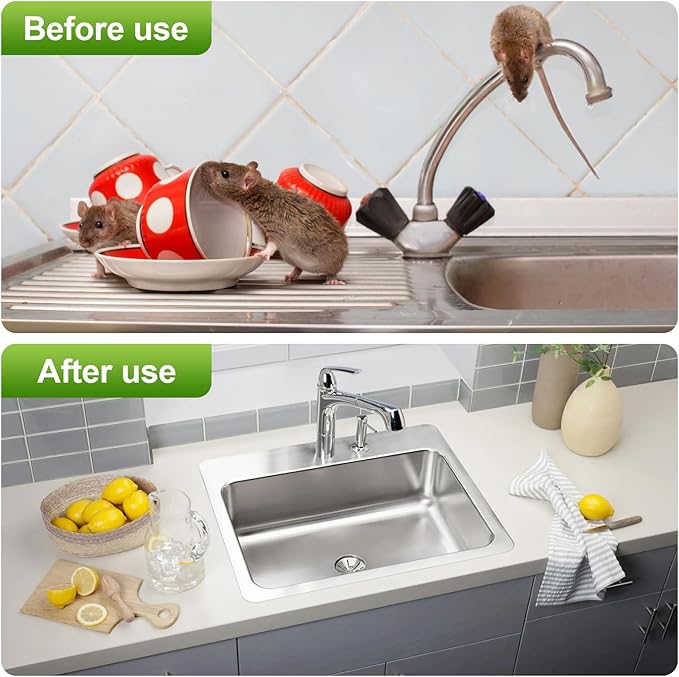 Mice Repellent, Rodent Repellent Indoor/Outdoor, Moth Balls, Peppermint Pest and Mice Rat Repellents and Strongly Repel Roaches, Squirrels, Ants, Other Rodents 10 Pack