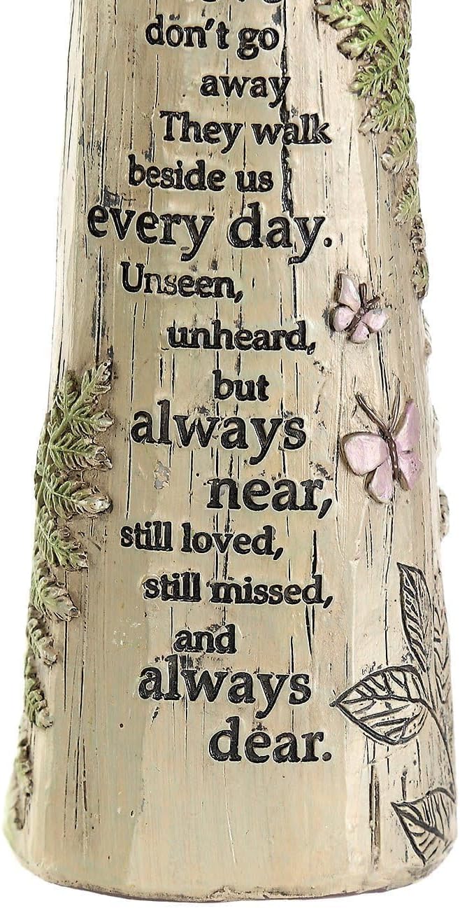 DUSVALLY 10" H Resin Angel Statue, Garden Figurine Outdoor Decoration Waterproof Sculpture for Yard Lawn Porch, Healing Gift