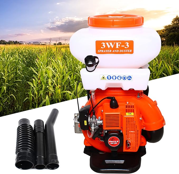 Gas Powered Backpack Fogger, Portable Sprayer Fogger Machine, Garden Sprayer Machine Mist Blower with 14L Tank, for Sanitation Spraying, Greenhouses