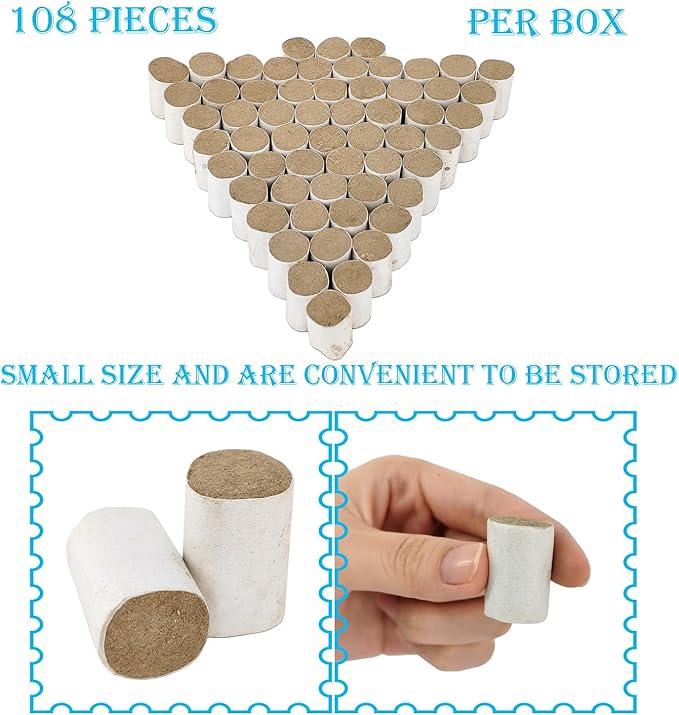 108PCS Bee Smoker Pellets, Honeybee Specific Smoke Bombs Pleasant Smell and suitble for Outdoor Use