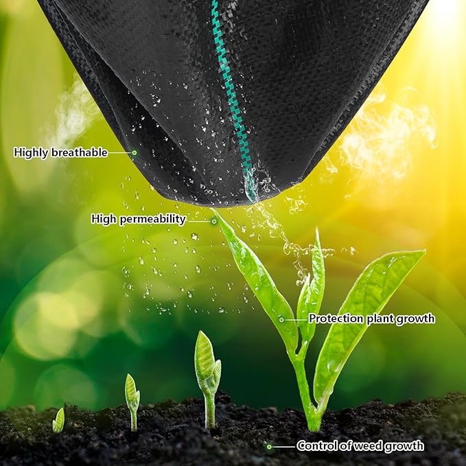 BPL 4ft×100ft Garden Weed Barrier Fabric Heavy Duty Landscape Fabric with Superior Permeability Easy Set up Weed Control Ground Cloth