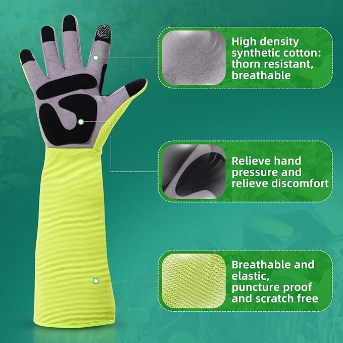 3-in-1 Gloves for Gardening, Farming & Cleaning, Stab-Proof, Anti-Slip, Wear-Resistant, Comfort, Breathable, Durable