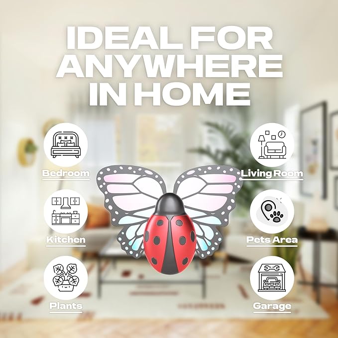 10 Pack Fly Trap Replacement Glue Card, Compatible with MWS-069 Flying Insect Trap Indoor, Effective Fruit Fly Traps for Indoors, Bug Traps for Home Use- No Plug in Fly Trap