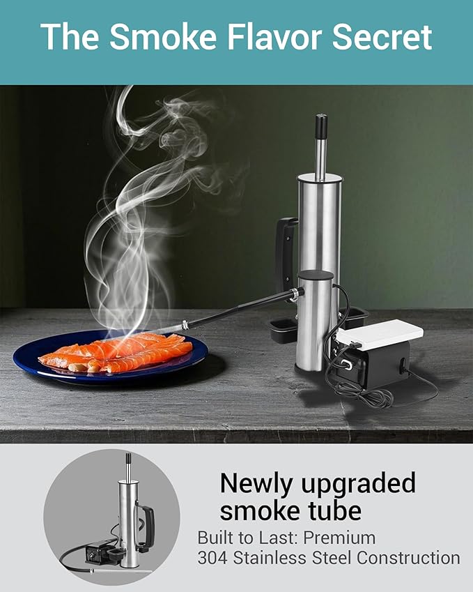 Smoke Generator For Cheese, Smoke Tube For Pellet Smoker, Portable Electric Smoke Maker Outdoor Smoker Accessories, Hot or Cold Smoking Attachment for any Grill or Smoke, Best Gifts for Men, Dad