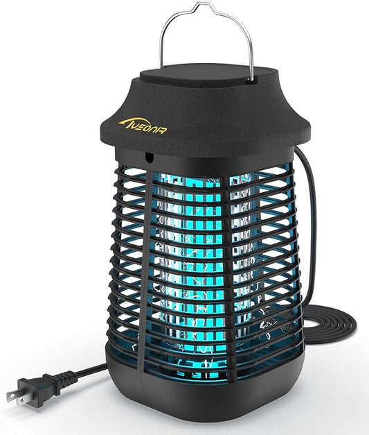 Bug Zapper, 4200V High Power Electric Mosquito Zapper for Outdoor and Indoor, Waterproof Efficient Bug Zapper for Home Kitchen Patio Camping