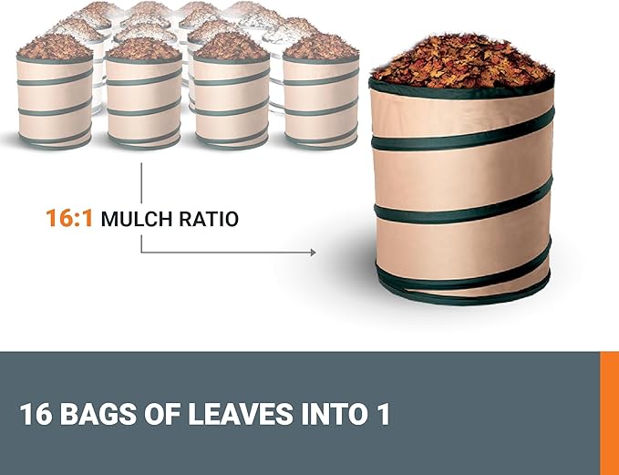 WORX WG512 12 Amp Trivac, 3 in 1 Electric Leaf Blower, Leaf Vacuum & Leaf Mulcher for Lawn Care