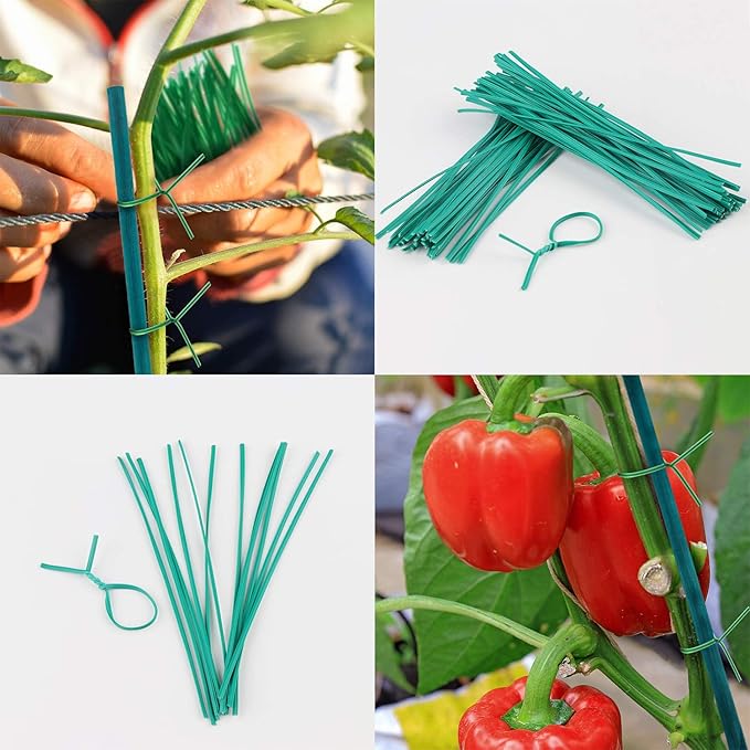 Plant Sticks 17 Inch &12 Inch Wood Plant Stakes 30 Pack Orchid Support Stick Sturdy Blue Green Bamboo Plant Holder Gardening Floral Picks Potted Plants Support