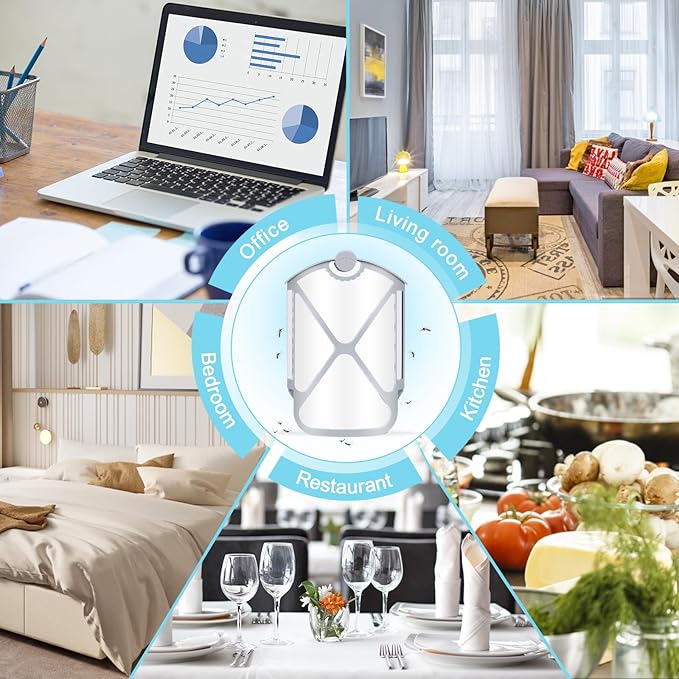 Flying Insect Trap Refills & 6 Cartridges, Compatible with ZEVOM364A Refill (6 Cartridges)