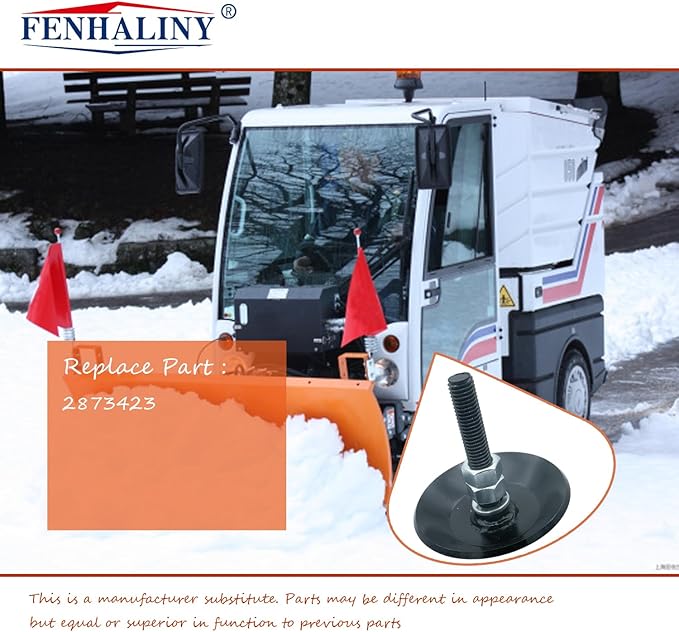 2873423 Snow Plow Skid Shoes Kit Compatible with Polaris Ranger, Razor, or ATV plow Super Heavy-Duty Skid Shoes