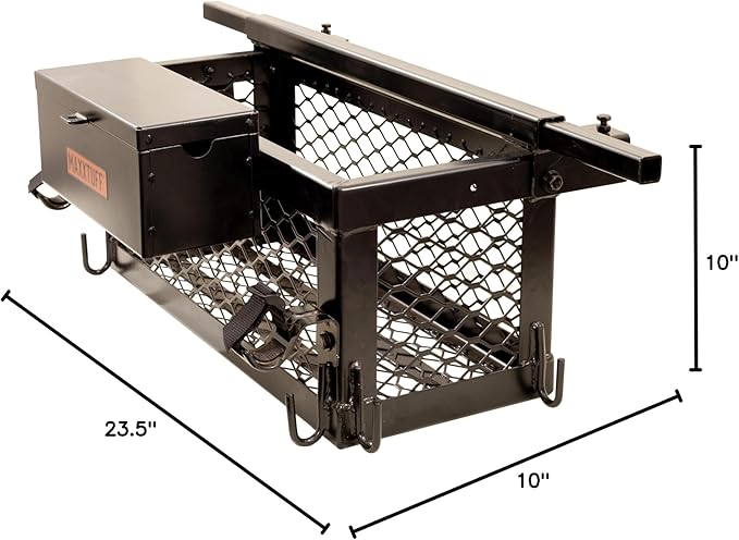 Heavy-Duty ROPSRIDER XHD Tractor Basket, Fits Most Tractor and Zero Turn Mower ROPS Bars, Model MTF100