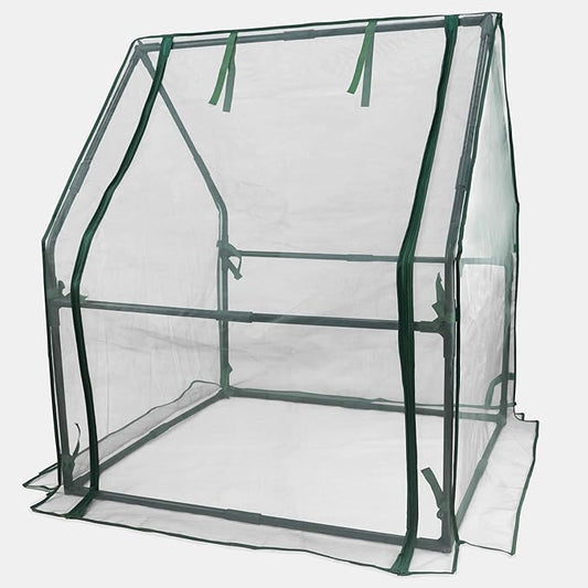 Gardzen Mini Greenhouse with Mesh Cover, Portable Outdoor Greenhouse, Enhanced Ventilation, Ideal for Spring, Summer & Fall 36.2"(L) x36.2(W) x42.5(H)