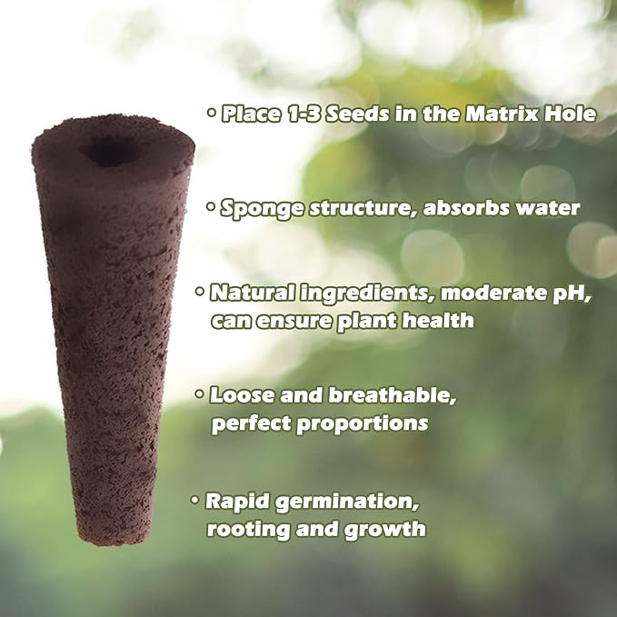 100 PCS Hydroponic Growing Kit Plant Seed Starter Pods Kit Replacement Grow Sponges Seed Suitable for Mushroom Grow Kit