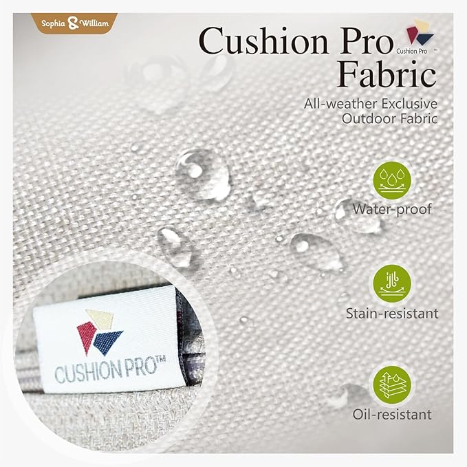 Sophia & William Half-Moon Patio Furniture Set, Curved Outdoor Sofa for 8 with Coffee Table, Wicker Sectional Sofa Outdoor Conversation Sets,Beige