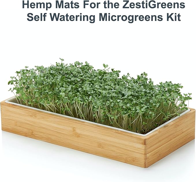 Hemp Mats for ZestiGreens Microgreens & Wheatgrass Kit
