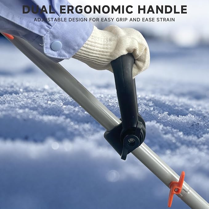 AIVOLT 24V Cordless Snow Shovel, 400W Power Motor, 13×7 Inch Clearing Path, 20FT Throwing Distance, 4.0Ah Battery & Fast Charger Included, 2-Year Warranty