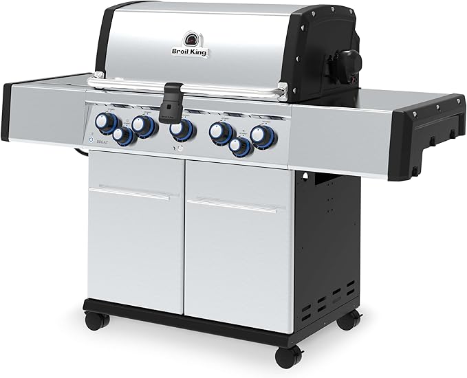 Broil King 958347 Regal S 590 Pro Natural Gas Grill, 5-Burner, Stainless Steel